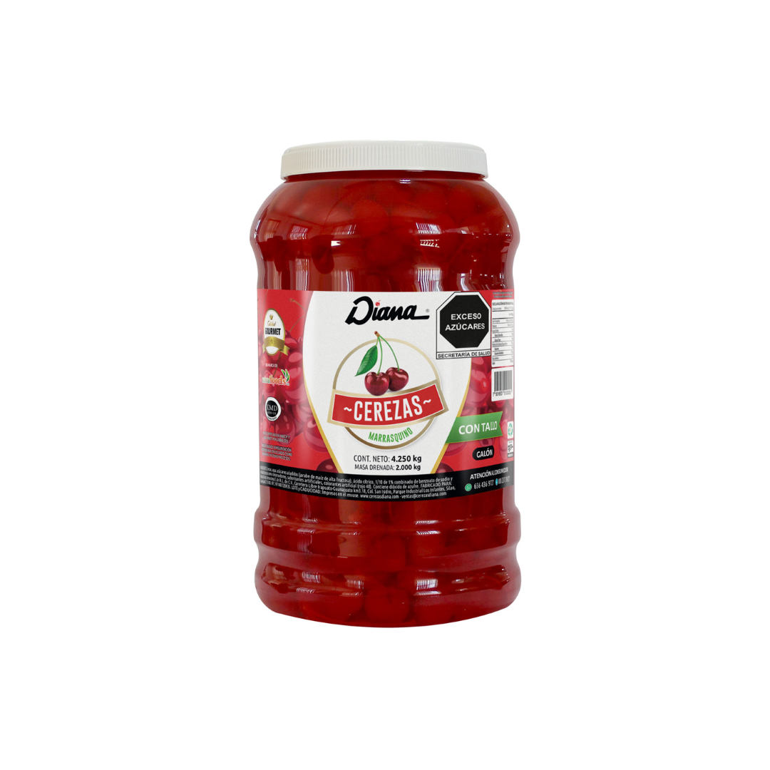 CEREZA DIANA ROJA CON TALLO GALON
