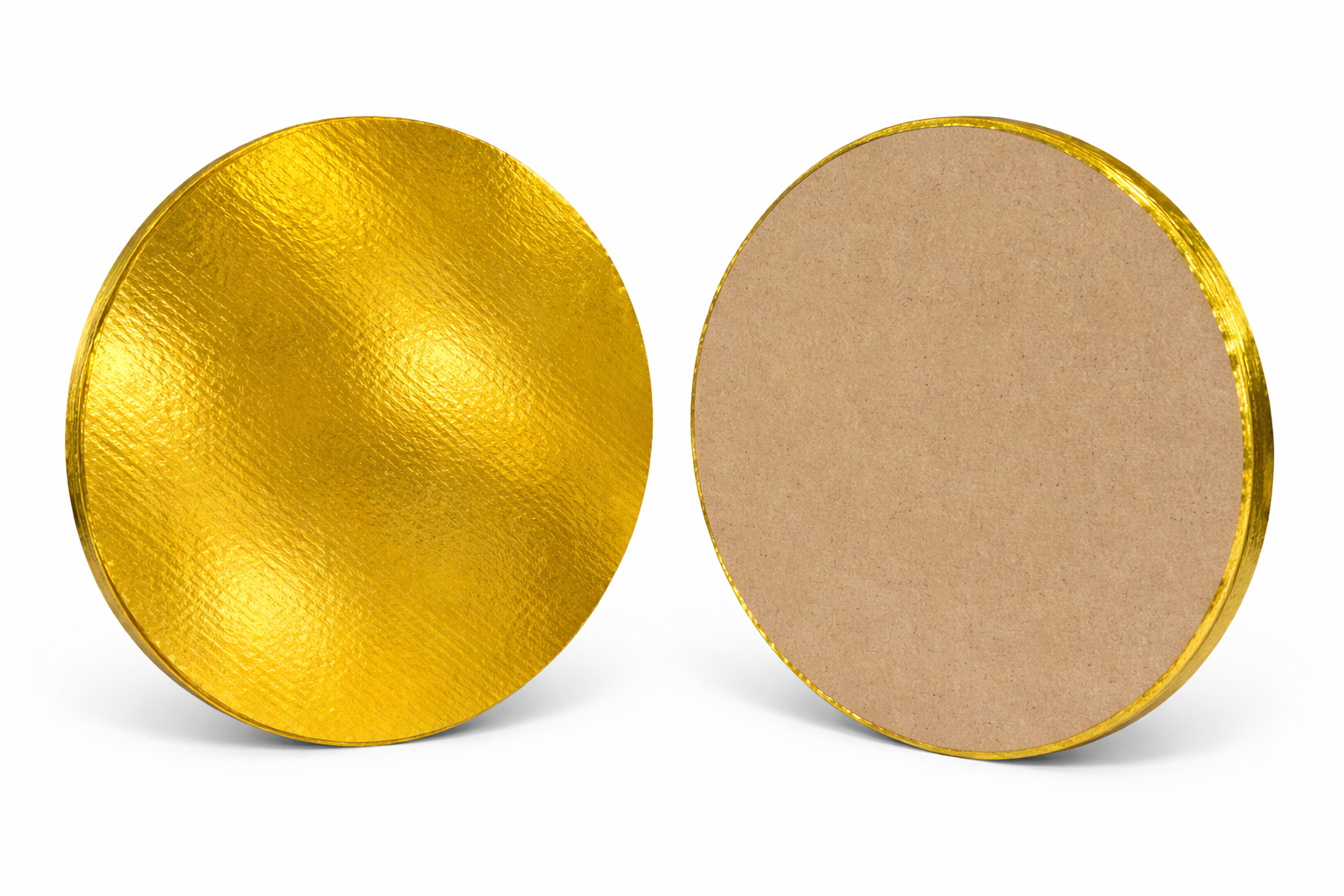 Disco listón dorado #14 para pastel