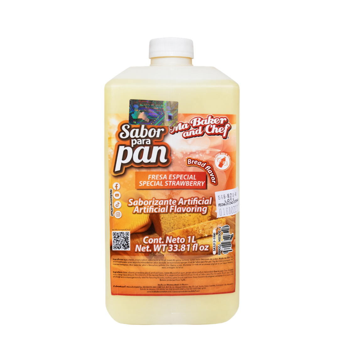 Esencia sabor para pan Ma Baker and Chef - Fresa Especial 1 lts