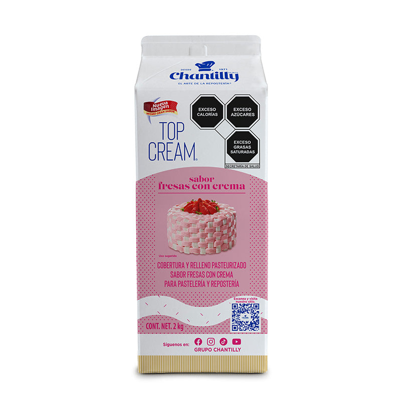 Top Cream Fresas con Crema