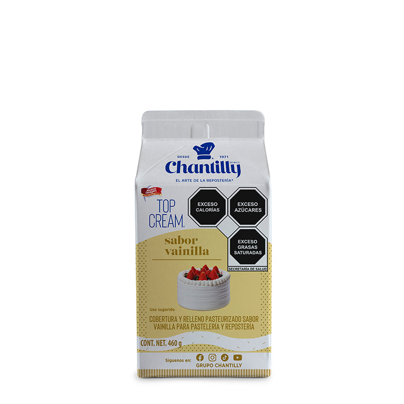 TOP CREAM VAINILLA 460GR